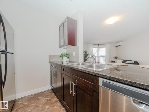 211 11803 22 Avenue, Edmonton, AB - Indoor Photo Showing Kitchen With Double Sink