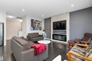 2927 11 Street, Edmonton, AB  - Indoor Photo Showing Living Room With Fireplace 
