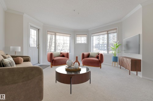 205 13450 114 Avenue, Edmonton, AB - Indoor Photo Showing Living Room