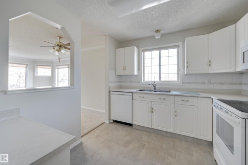 205 13450 114 Avenue, Edmonton, AB - Indoor Photo Showing Kitchen With Double Sink
