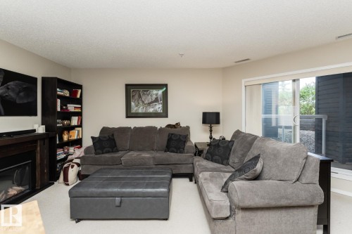 113 16035 132 Street, Edmonton, AB - Indoor Photo Showing Living Room With Fireplace