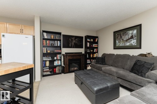 113 16035 132 Street, Edmonton, AB - Indoor Photo Showing Living Room With Fireplace