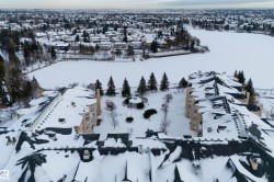 View of snowy aerial view - 