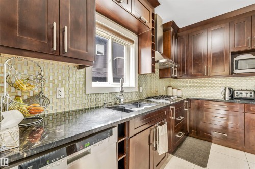 5503 Poirier Way, Beaumont, AB - Indoor Photo Showing Kitchen With Double Sink With Upgraded Kitchen