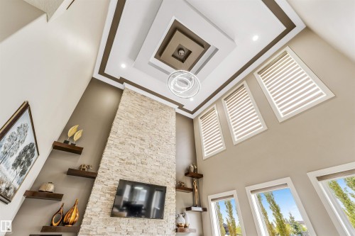 5503 Poirier Way, Beaumont, AB - Indoor With Fireplace