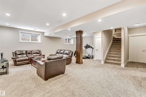 5503 Poirier Way, Beaumont, AB - Indoor Photo Showing Basement