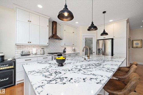 1644 Hector Road, Edmonton, AB - Indoor Photo Showing Kitchen With Upgraded Kitchen