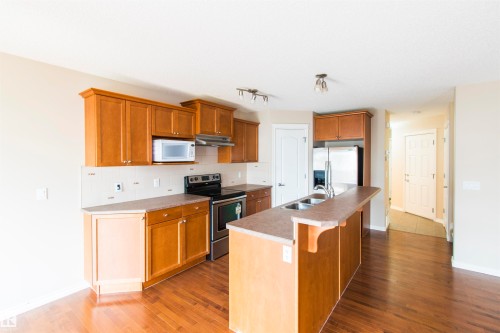 1618 64 Street, Edmonton, AB - Indoor Photo Showing Kitchen With Double Sink