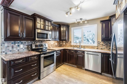 37 Devonian, Devon, AB - Indoor Photo Showing Kitchen With Double Sink With Upgraded Kitchen