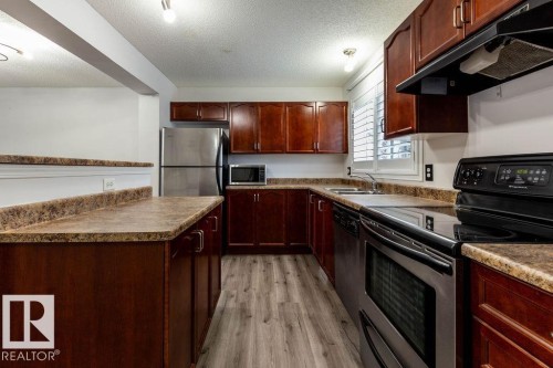 5612 202 Street, Edmonton, AB - Indoor Photo Showing Kitchen With Stainless Steel Kitchen With Double Sink