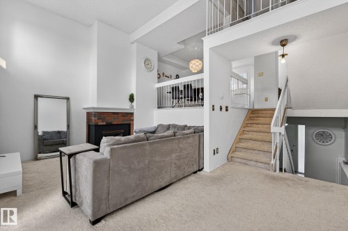 1037 Millbourne Rd E Nw, Edmonton, AB - Indoor With Fireplace