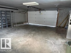 View of garage interior. Heated and Oversize - 