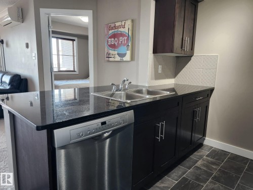 407 270 Mcconachie Drive, Edmonton, AB - Indoor Photo Showing Kitchen With Double Sink