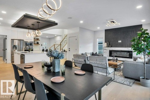 5204 Kimball Crescent, Edmonton, AB - Indoor With Fireplace