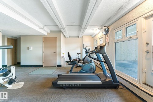 1412 9918 101 Street, Edmonton, AB - Indoor Photo Showing Gym Room