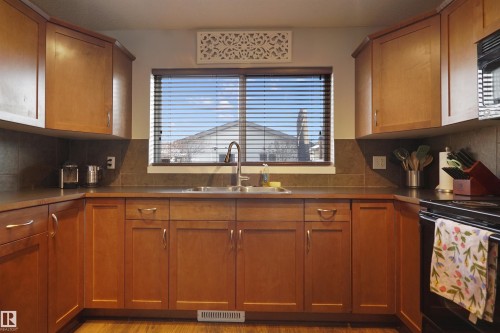 169 62 Street, Edmonton, AB - Indoor Photo Showing Kitchen With Double Sink