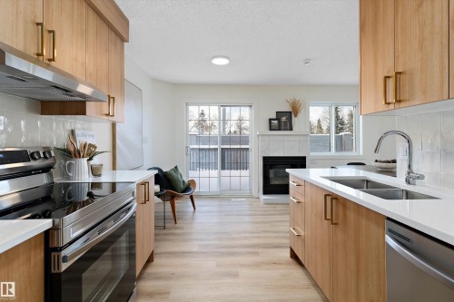 63 1033 Youville Drive W, Edmonton, AB - Indoor Photo Showing Kitchen With Double Sink With Upgraded Kitchen