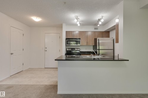 303 530 Watt Boulevard, Edmonton, AB - Indoor Photo Showing Kitchen With Double Sink