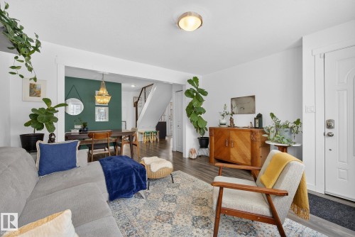 9022 92 Street, Edmonton, AB - Indoor Photo Showing Living Room