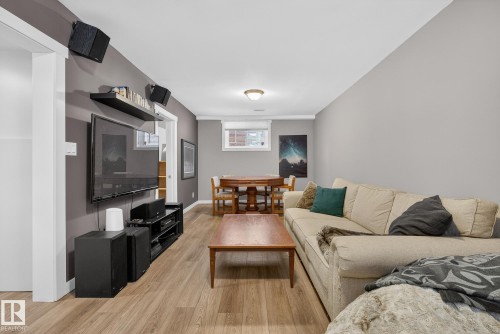 9022 92 Street, Edmonton, AB - Indoor Photo Showing Living Room