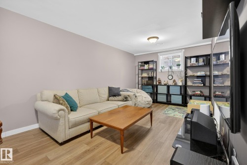 9022 92 Street, Edmonton, AB - Indoor Photo Showing Living Room
