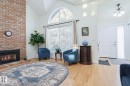 17607 55 Avenue, Edmonton, AB  - Indoor With Fireplace 