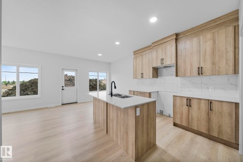 6385 King Wynd, Edmonton, AB - Indoor Photo Showing Kitchen With Double Sink