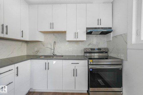 11932 91 Street, Edmonton, AB - Indoor Photo Showing Kitchen With Double Sink
