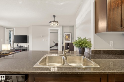 108 534 Watt Boulevard, Edmonton, AB - Indoor Photo Showing Kitchen With Double Sink