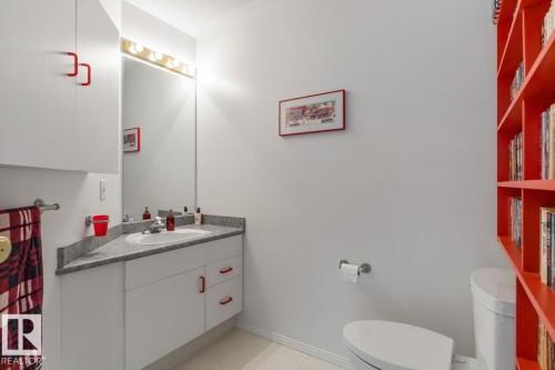 Bathroom featuring light flooring and vanity - 6508 109 Avenue, Edmonton, AB - Indoor Photo Showing Bathroom