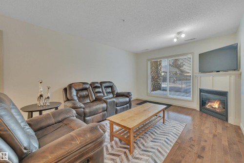 119 16035 132 Street, Edmonton, AB - Indoor Photo Showing Living Room With Fireplace