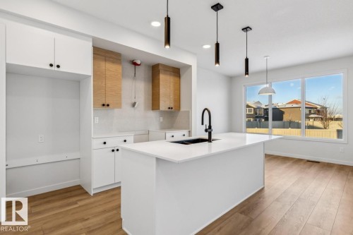 5131 69 Street, Beaumont, AB - Indoor Photo Showing Kitchen With Upgraded Kitchen