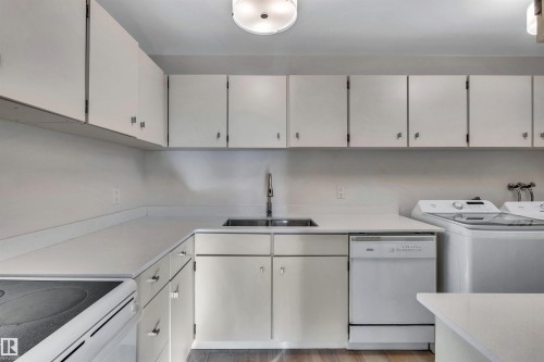 3023 Tudor Glen, St. Albert, AB - Indoor Photo Showing Kitchen With Double Sink