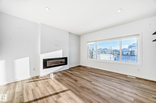 9219 183 Avenue, Edmonton, AB - Indoor Photo Showing Living Room With Fireplace