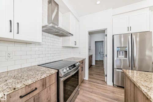 9219 183 Avenue, Edmonton, AB - Indoor Photo Showing Kitchen With Upgraded Kitchen
