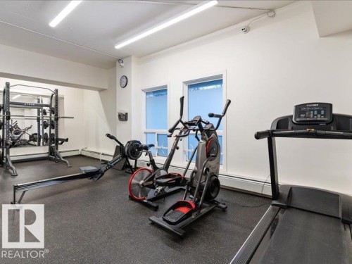 409 10175 114 Street, Edmonton, AB - Indoor Photo Showing Gym Room
