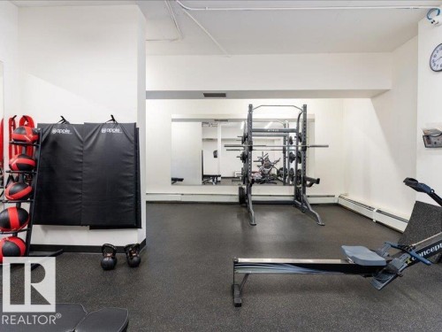 409 10175 114 Street, Edmonton, AB - Indoor Photo Showing Gym Room