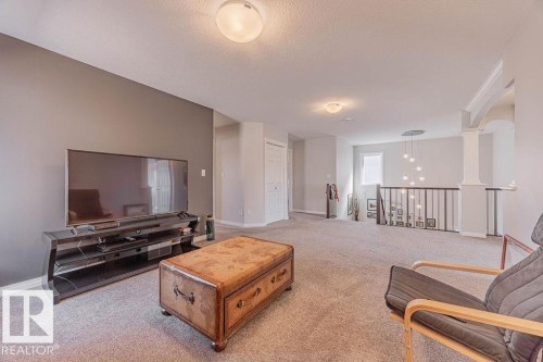 1019 Coopers Hawk Link Link, Edmonton, AB - Indoor Photo Showing Living Room