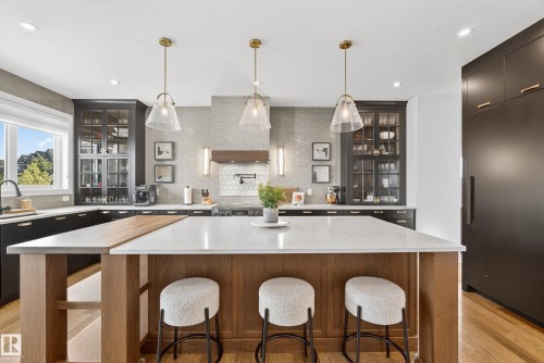 7 Jubilation Drive, St. Albert, AB - Indoor Photo Showing Kitchen With Upgraded Kitchen