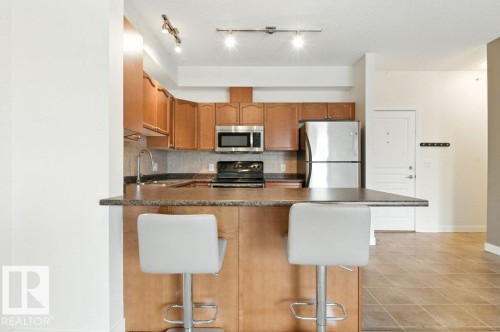 308 8931 156 Street, Edmonton, AB - Indoor Photo Showing Kitchen With Stainless Steel Kitchen