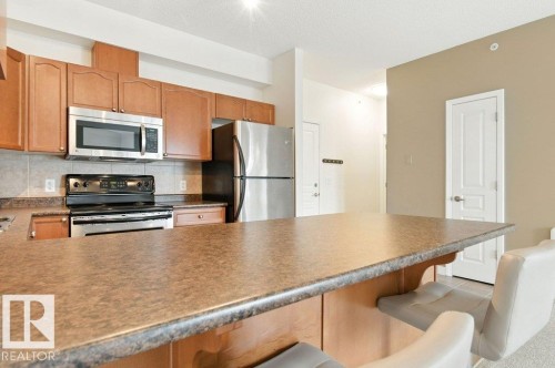 308 8931 156 Street, Edmonton, AB - Indoor Photo Showing Kitchen With Stainless Steel Kitchen