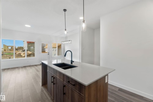 1015 Aster Boulevard, Edmonton, AB - Indoor Photo Showing Kitchen With Double Sink With Upgraded Kitchen
