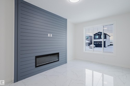 4119 67 Street, Beaumont, AB - Indoor With Fireplace