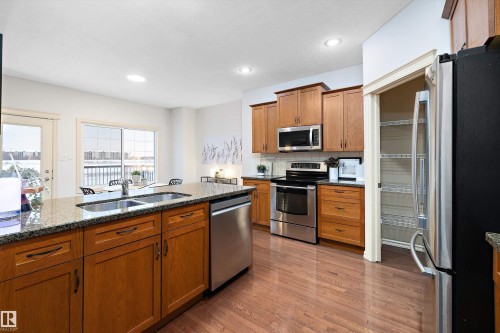 17831 84 Street, Edmonton, AB - Indoor Photo Showing Kitchen With Stainless Steel Kitchen With Double Sink