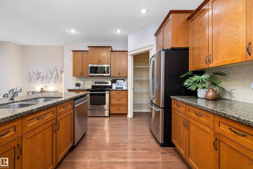 17831 84 Street, Edmonton, AB - Indoor Photo Showing Kitchen With Stainless Steel Kitchen With Double Sink
