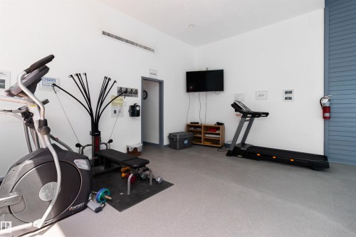 308 14810 51 Ave, Edmonton, AB - Indoor Photo Showing Gym Room
