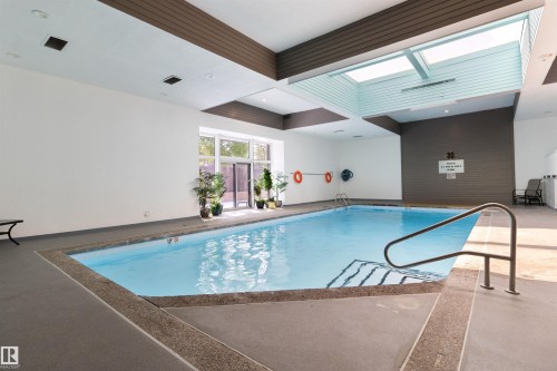 308 14810 51 Ave, Edmonton, AB - Indoor Photo Showing Other Room With In Ground Pool