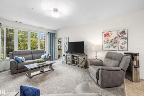 207 9820 165 Street, Edmonton, AB - Indoor Photo Showing Living Room