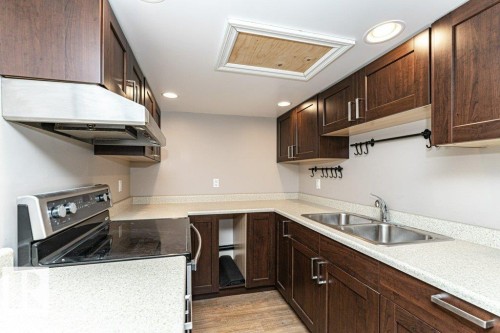 1920 33B Street, Edmonton, AB - Indoor Photo Showing Kitchen With Double Sink