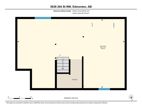 View of property floor plan - 5836 204 Street, Edmonton, AB - Other